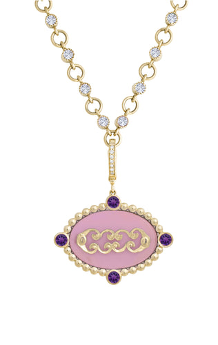 Aquarius with Amethyst (February) Celestial Stories Pendant