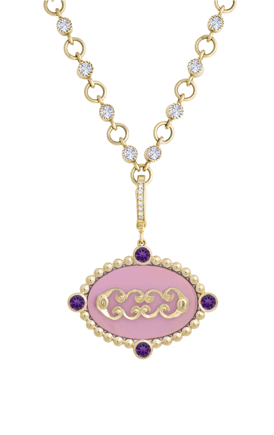 Aquarius with Amethyst (February) Celestial Stories Pendant