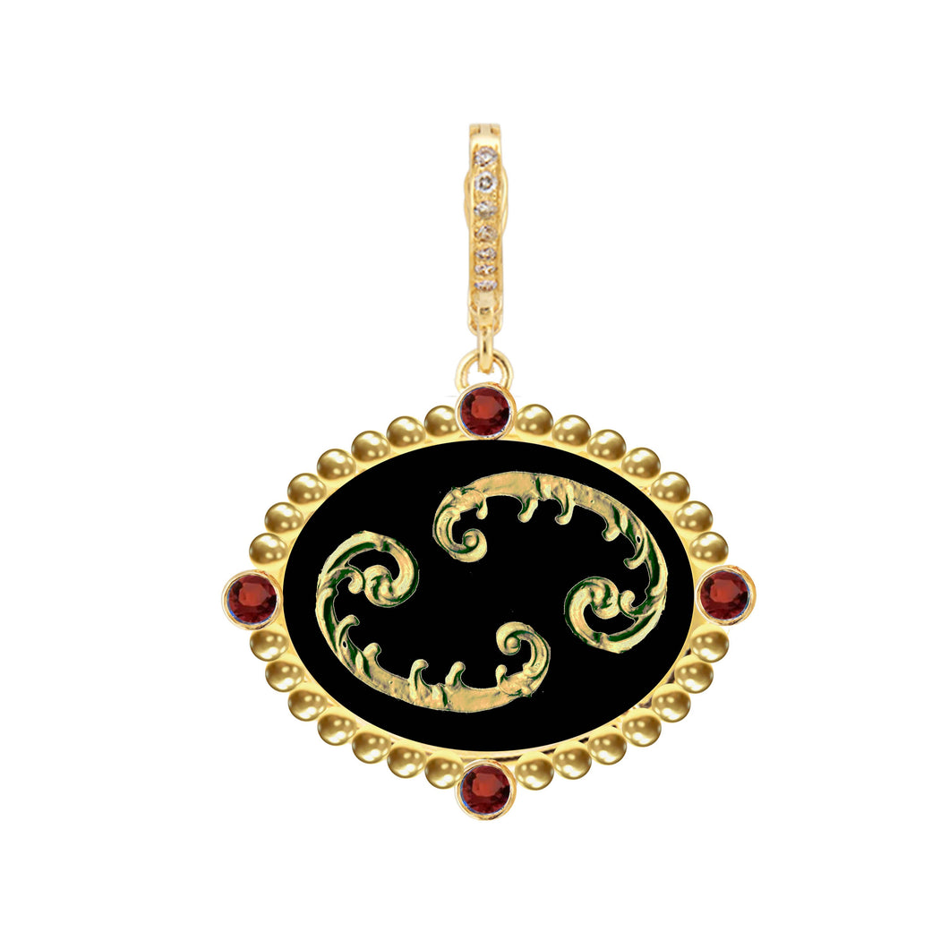 Cancer with Ruby (July) Celestial Stories Pendant