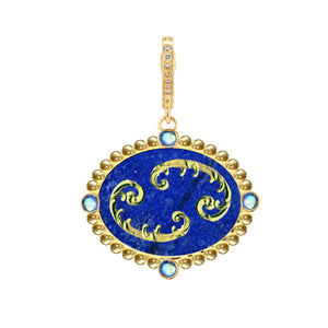 Cancer with Moonstone (June) Celestial Stories Pendant