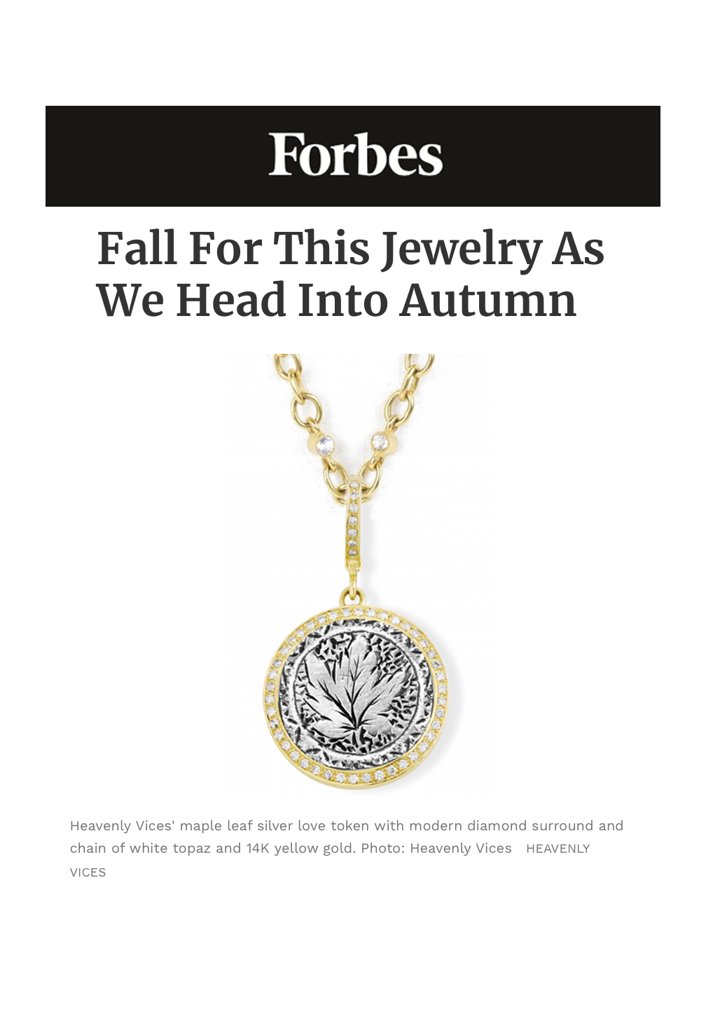 Forbes: Fall For This Jewelry As We Head Into Autumn