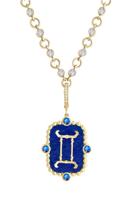 Gemini with Moonstone (June) Celestial Stories Pendant