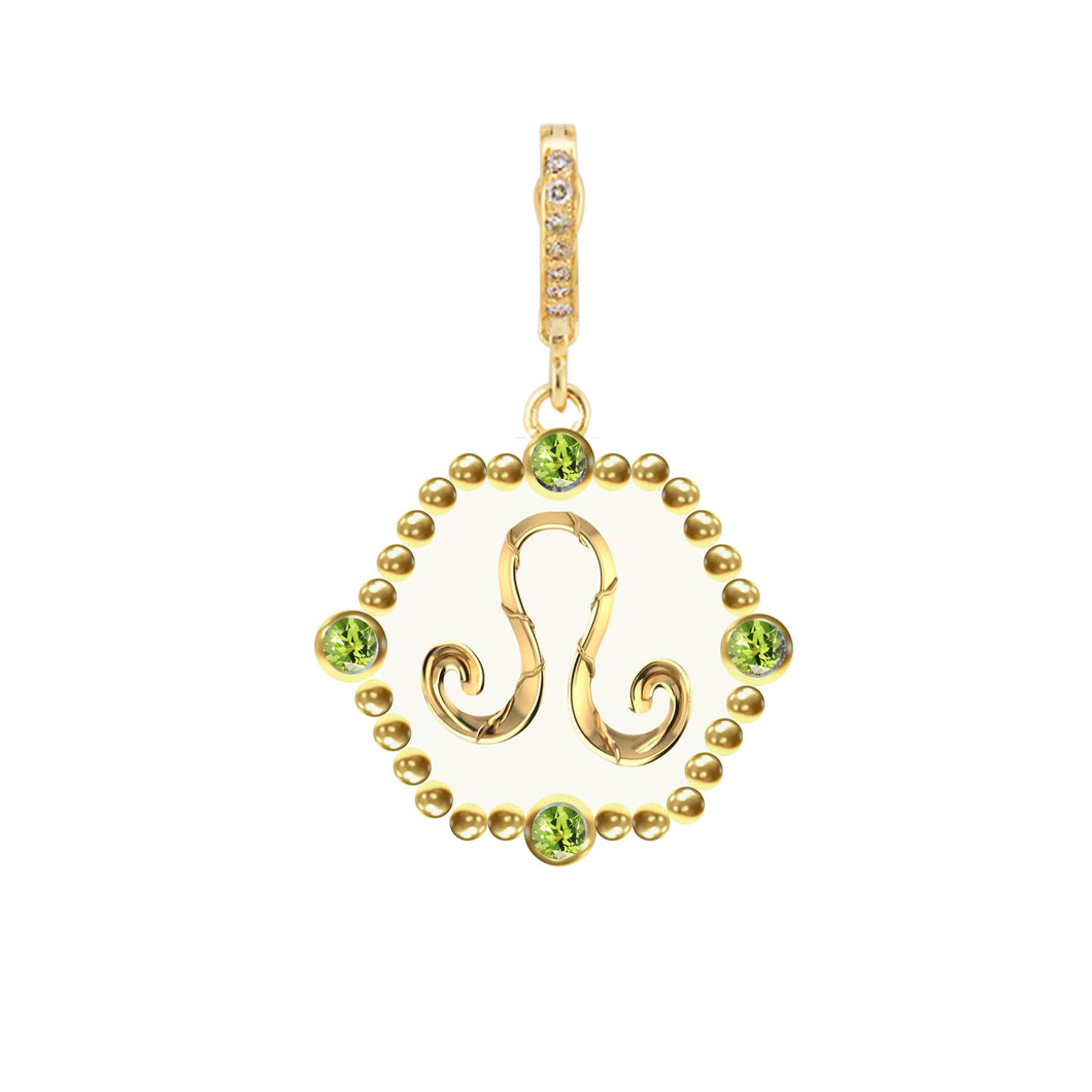 Leo with Peridot (August) Celestial Stories Pendant