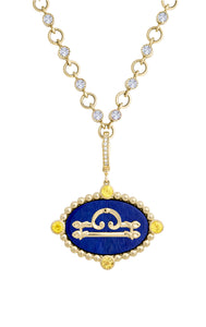 Libra with Yellow Sapphire (September) Celestial Stories Pendant