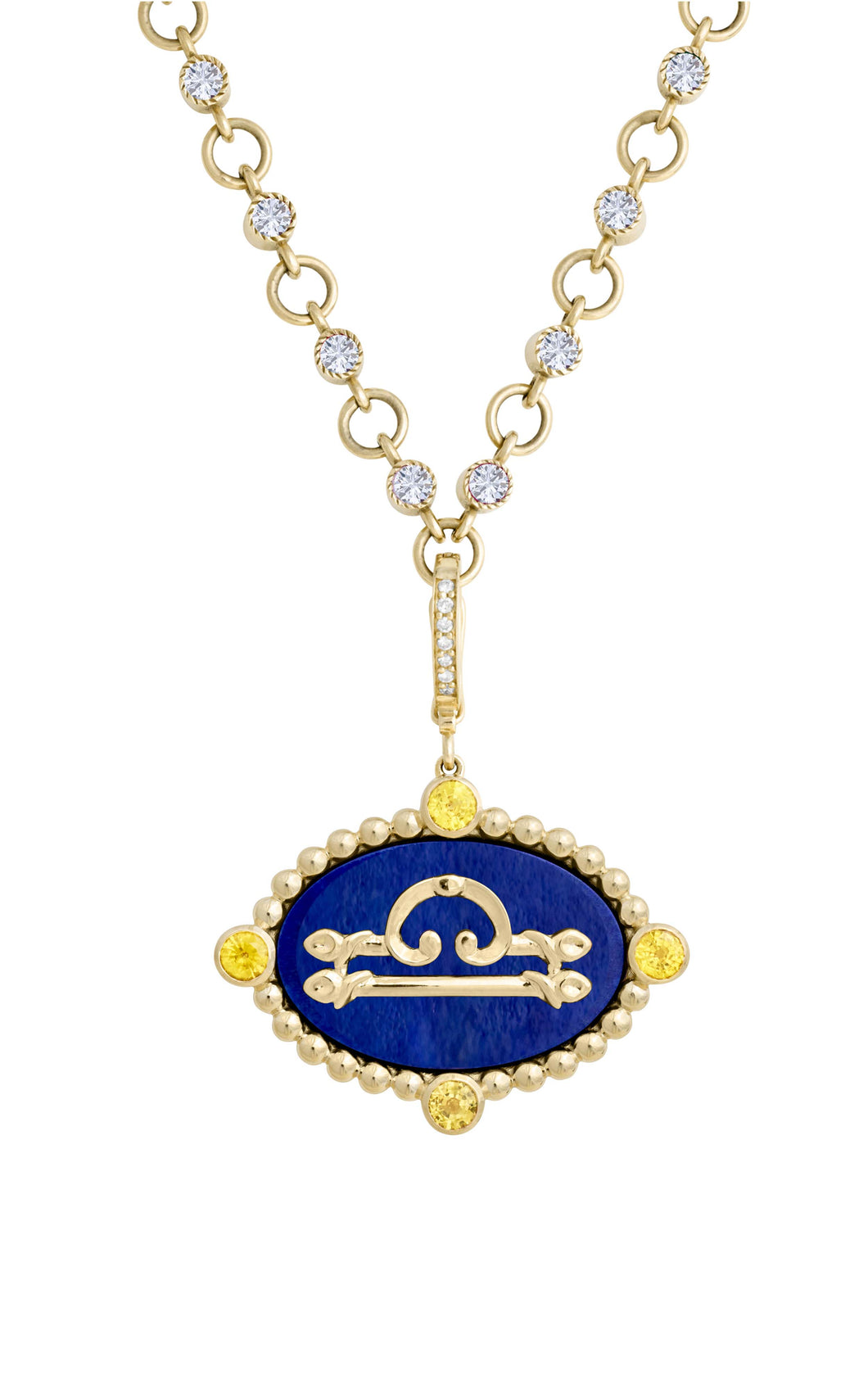 Libra with Yellow Sapphire (September) Celestial Stories Pendant