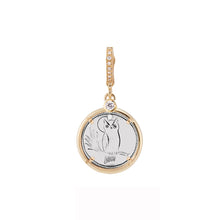 Owl under Crescent Moon Love Token