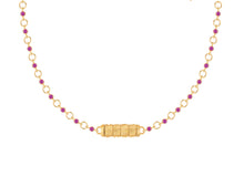 Love Lock on Pink Sapphire Studded Chain Benefitting Breast Cancer Research Foundation