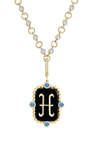 Pisces with Aquamarine (March) Celestial Stories Pendant
