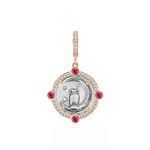 Pave Diamonds with NSEW Rubies