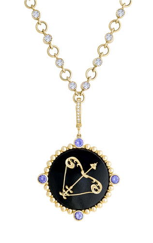 Sagittarius with Tanzanite (December) Celestial Stories Pendant