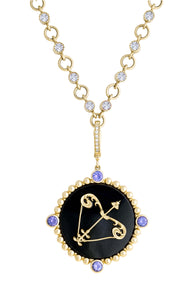Sagittarius with Tanzanite (December) Celestial Stories Pendant
