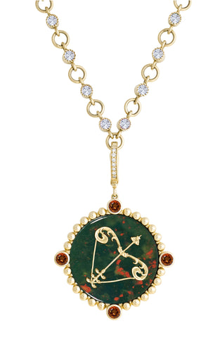 Sagittarius with Madeira Citrine (November) Celestial Stories Pendant