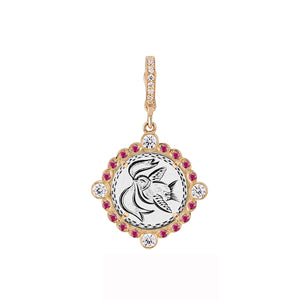 Swallow Carrying Banner Love Token