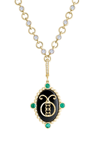 Taurus with Emerald (May) Celestial Stories Pendant
