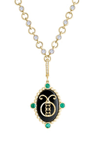 Taurus with Emerald (May) Celestial Stories Pendant