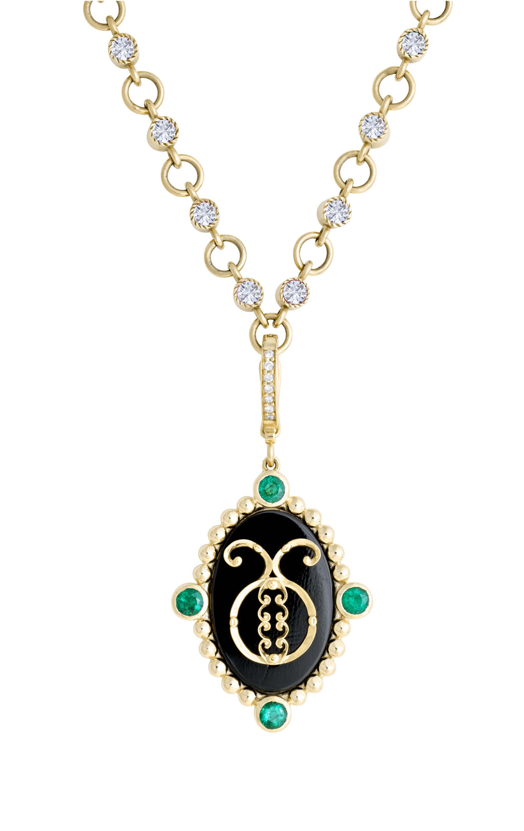 Taurus with Emerald (May) Celestial Stories Pendant