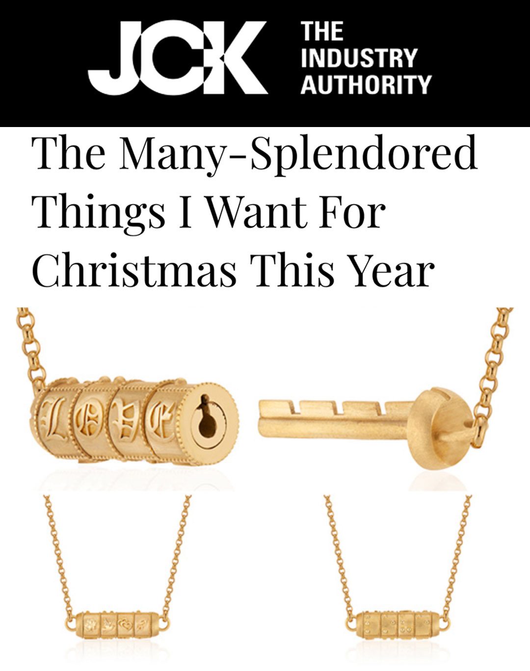 JCK: The Many-Splendored Things I Want For Christmas This Year