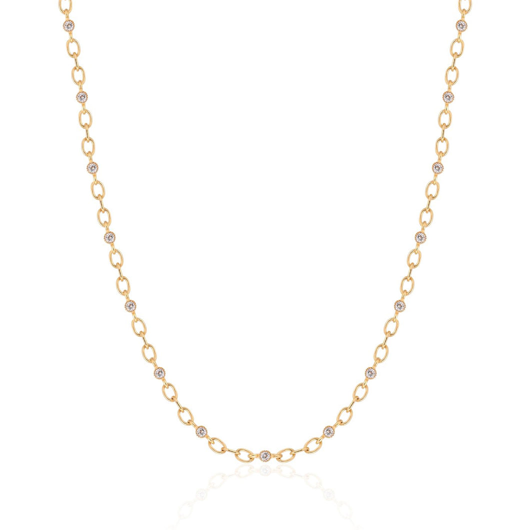 Signature Oval Link Studded Chain